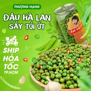 ĐẬU HÀ LAN SẤY TỎI ỚT ( Lon PET 350Gr )