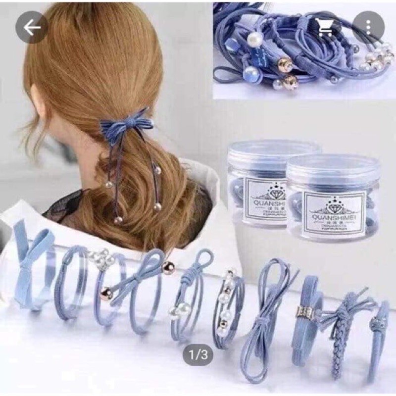 Sét hộp 12 dây buộc tóc