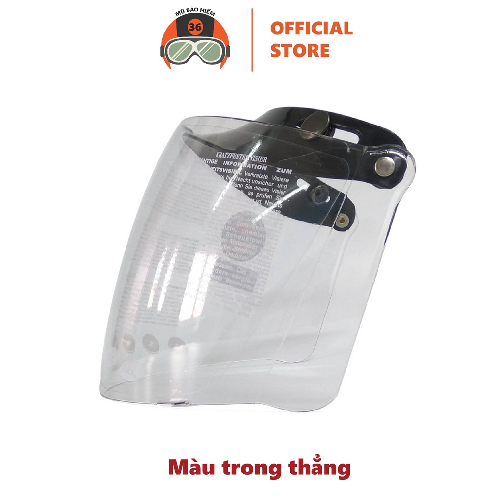 Kính Chắn Gió Mũ Bảo Hiểm SUNDA CA-105 gắn được cho tất cả các mũ ½ và ¾ trên thị trường - nhiều màu