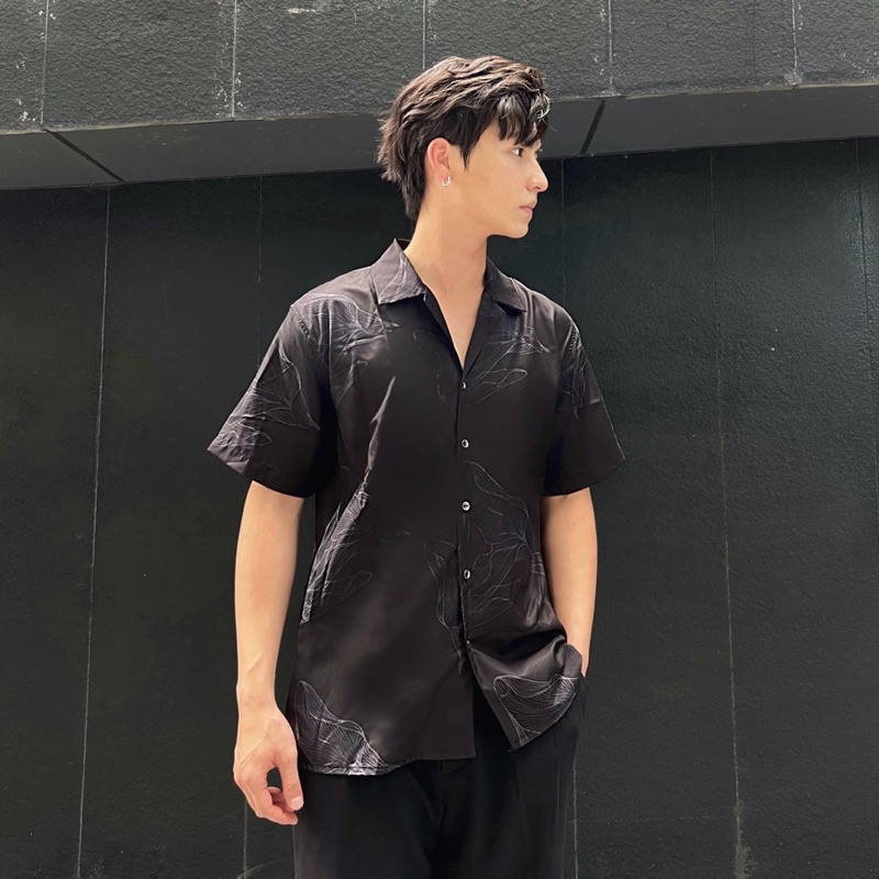 Áo Sơ Mi Ngắn Tay Nam Hoạ Tiết “DKRS” Edouard Cuban Shirts