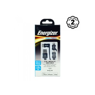 Cáp Energizer Lightning Metallic Aluminum 1.2m