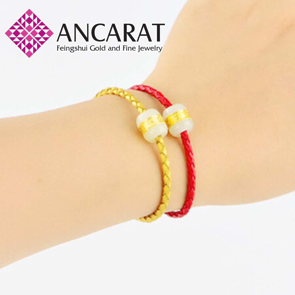 ANCARAT - Charm Ngọc phỉ thuý bọc vàng