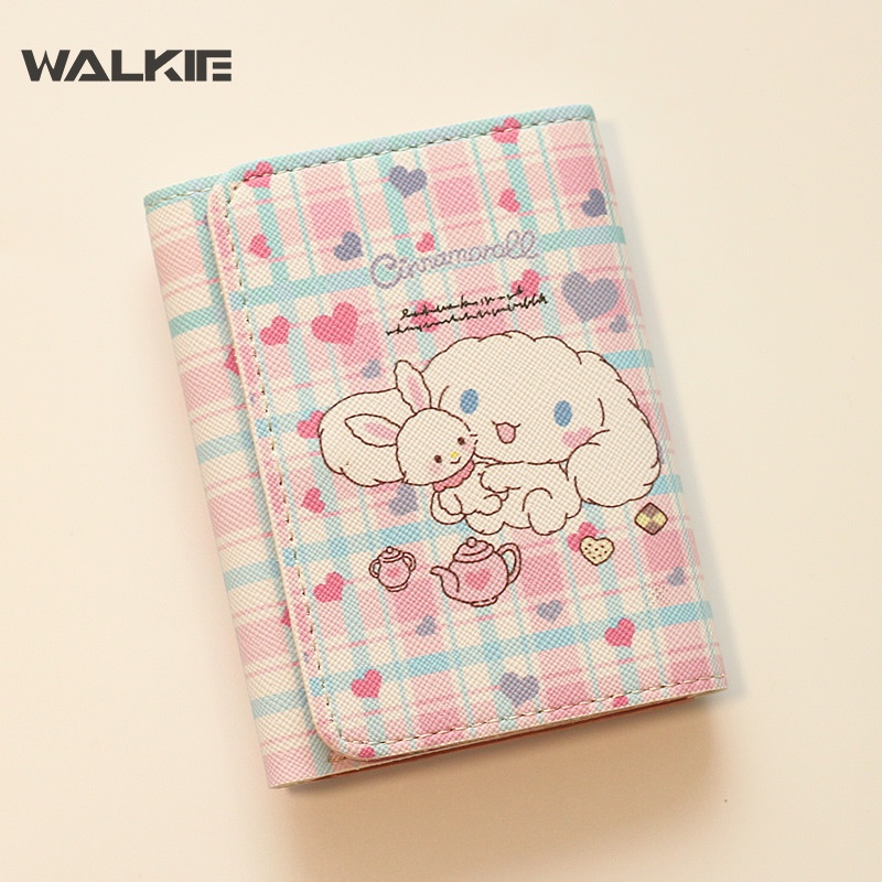 Ví Ngắn Gập Làm Ba In Hình Nhân Vật Hoạt Hình Cinnamoroll Đáng Yêu Cho Trẻ Em