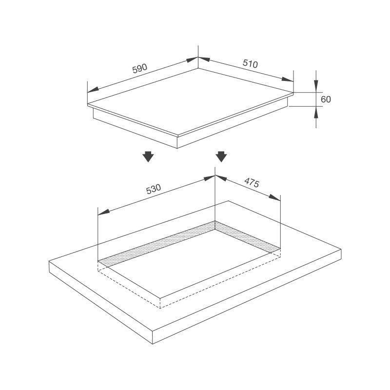 Bếp 3 Từ Malloca MH-03I N