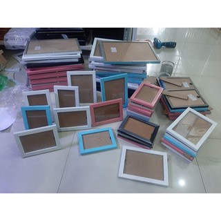 [Khung ảnh đẹp] Combo 2 khung ảnh treo tường kích thước lọt lòng 13x18cm nhiều màu, bao gồm kiếng