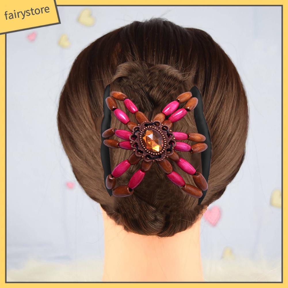 Lược Cài Tóc Đính Hạt Phong Cách Retro Thời Trang Cho Nữ