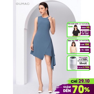 Đầm vạt lệch xẻ DA10259 GUMAC