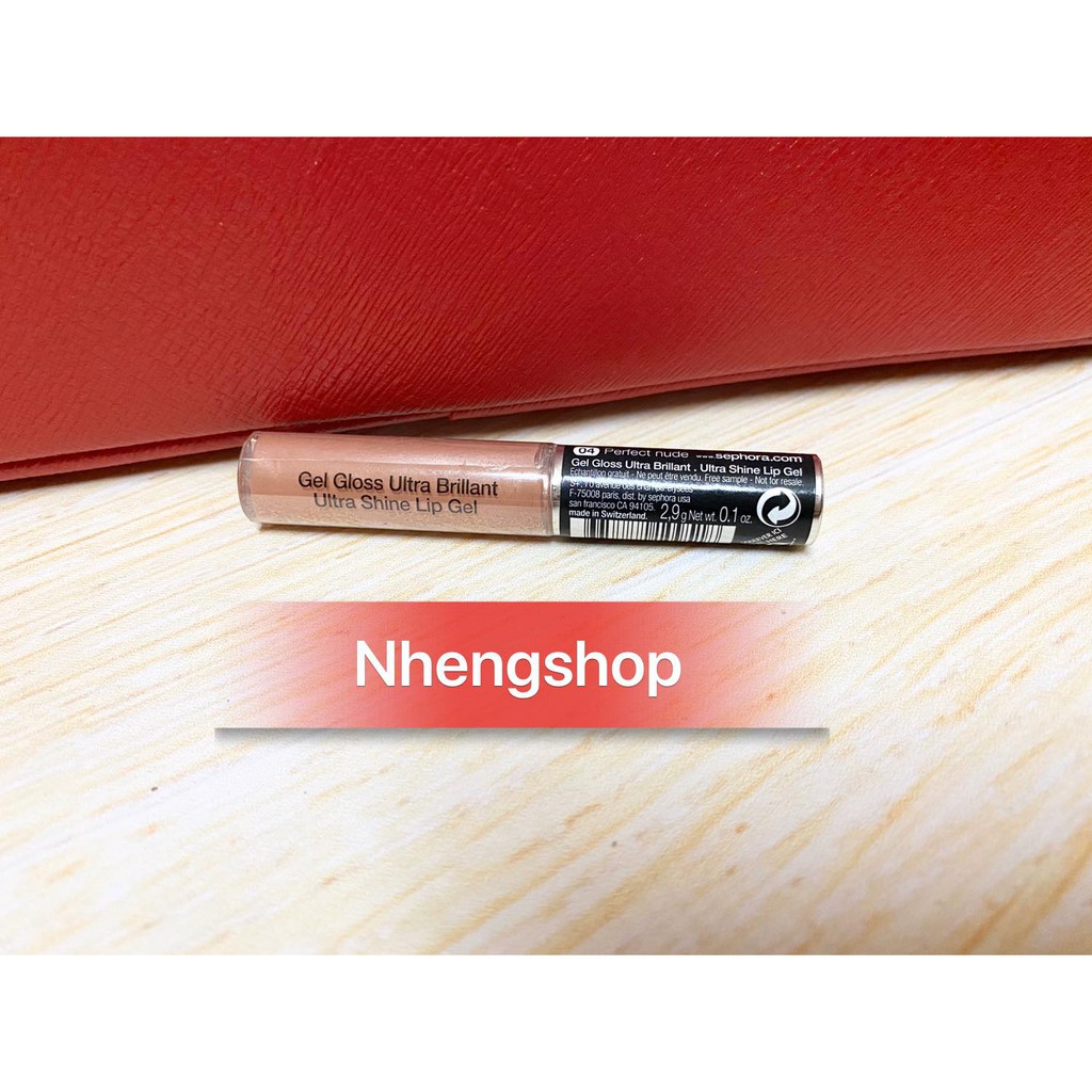 Son bóng Sephora Gel Gloss Ultra Brillant Ultra Shine Lip Gel 04 Perfect Nude
