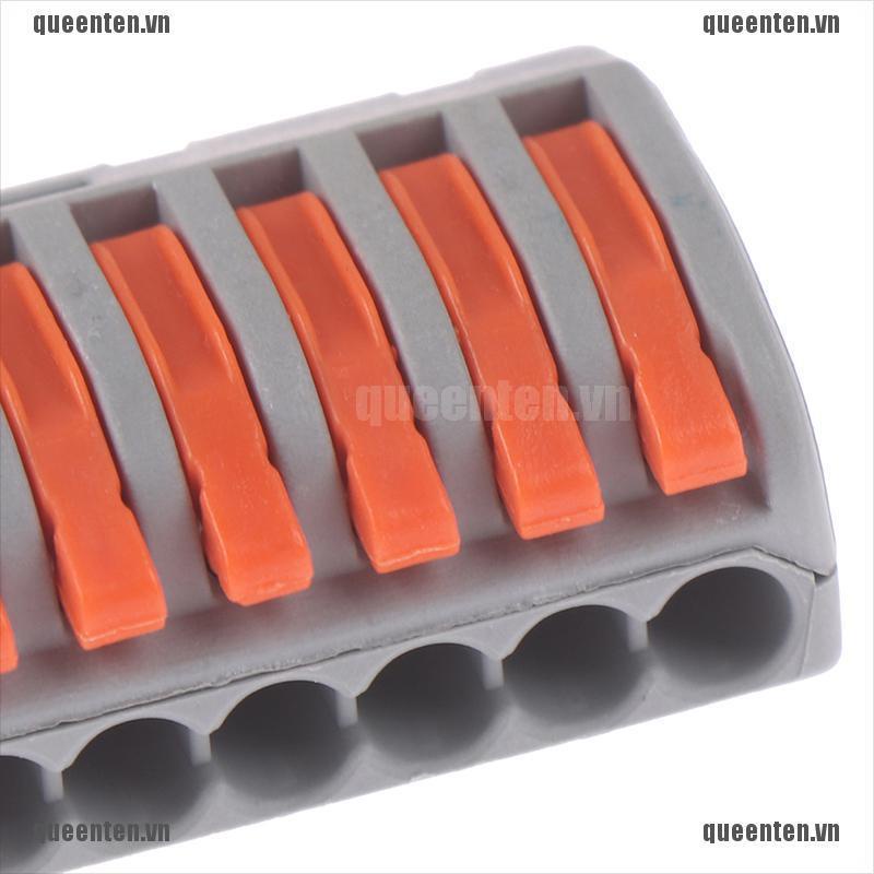 2/3/4/5/8 Way Reusable Spring Lever Terminal Block Electric Cable Wire Connector QUVN