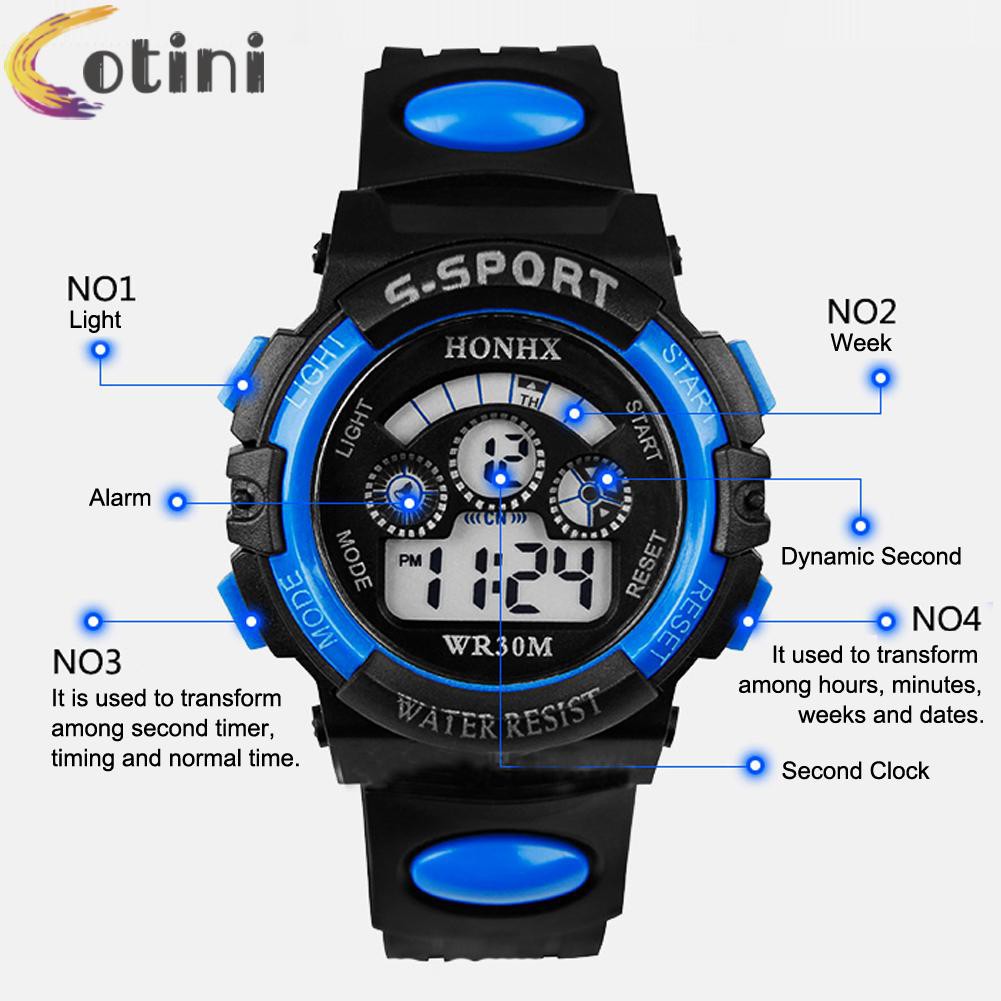 Đồng Hồ Điện Tử Thể Thao Đa Năng Chống Thấm Nước Cho Bé Trai | BigBuy360 - bigbuy360.vn