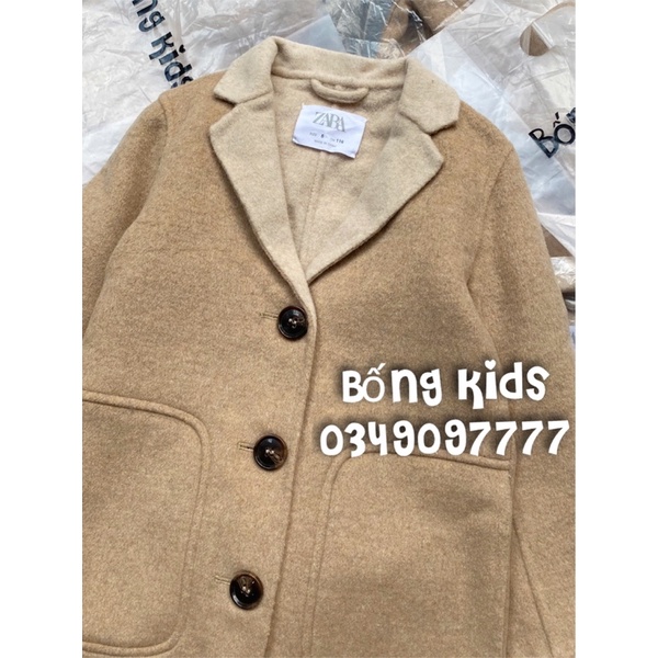 Áo Coat Dạ Bé Gái Be Cát ZR