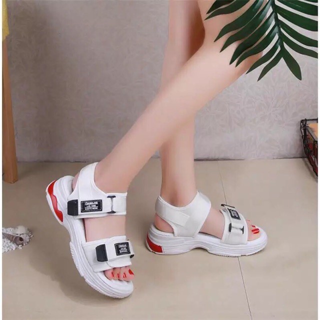 HAL2376 Sandal quai chữ học sinh này như hình đế cao su non cao 4,5cm