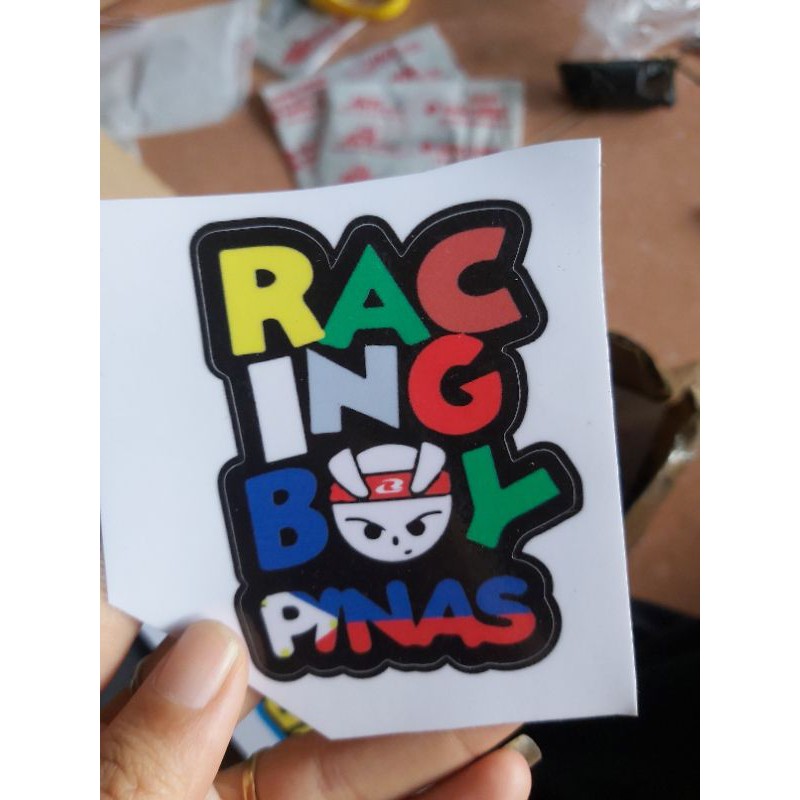 Tem Decal Racing Boy Dán Xe, Nón 