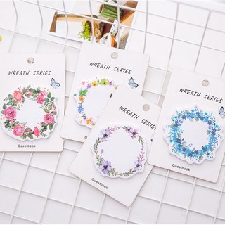 Giấy Note giấy ghi chú Vòng Hoa xinh