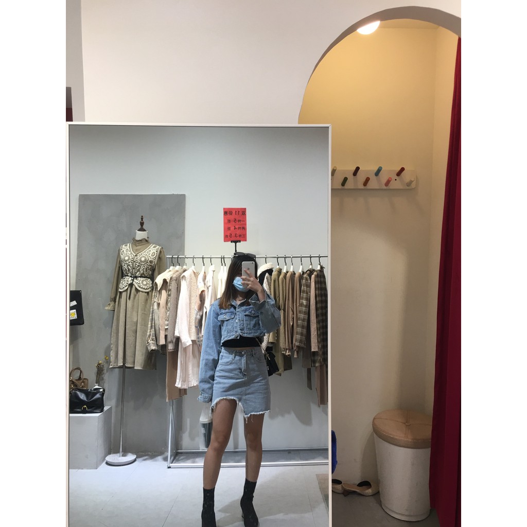 Áo khoác jean ngắn denim