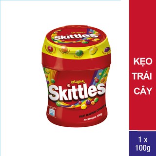 Kẹo trái cây Skittles hũ 100g