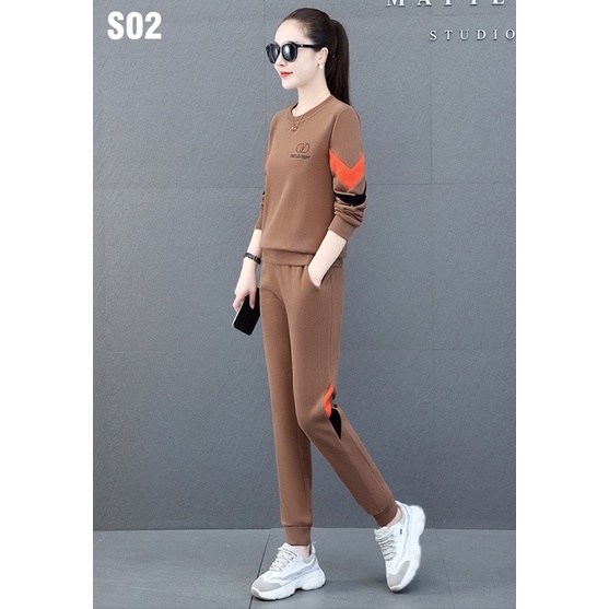 Đồ bộ thu đông nữ - Quần áo thu đông mặc nhà chất umi cao cấp MÃ