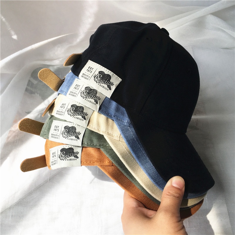 Mũ lưỡi trai LINJW bằng cotton mềm thời trang cho nam và nữ