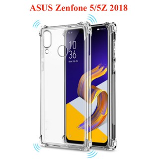 Ốp Lưng Asus ZenFone 5/5Z 2018 Trong Suốt Chống Sốc 4 Góc - Nhựa Dẻo Phủ NaNo Cao Cấp