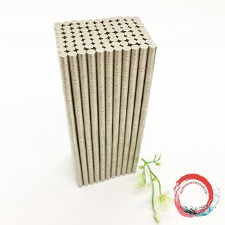 Nam Châm Vĩnh Cửu Mạ Nikel Kích Thước 4x1mm Giá Khuyến Mại