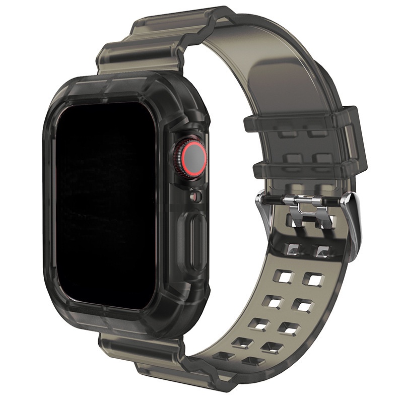 Dây Đeo Trong Suốt Kèm Ốp Bảo Vệ Cho Đồng Hồ Thông Minh iWatch 8 7 6 5 4 se