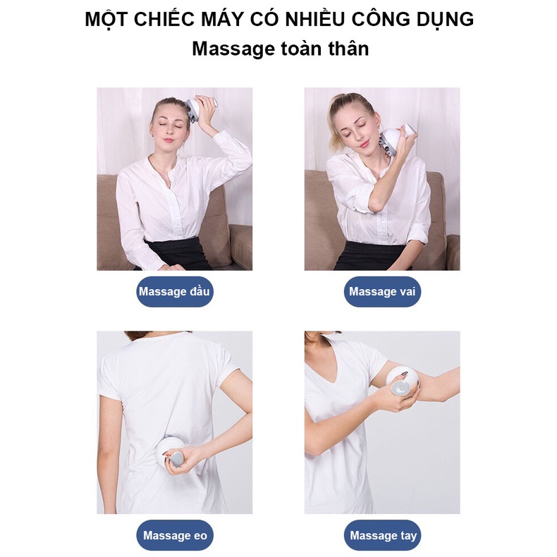 MÁY MASSAGE ĐẦU CỔ MẶT ĐA NĂNG THƯ GIÃN cho chó mèo tự động