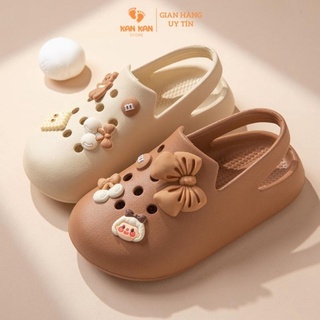 Giày Sục Cho Bé Gái BS092 Giầy Sục Có Quai Hậu Trẻ Em Xăng Đan Bánh Mì BabyShoes