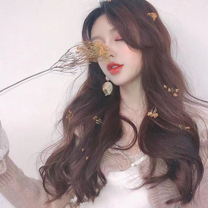 Bộ tóc giả xoăn dài màu vàng sáng dành cho nữ