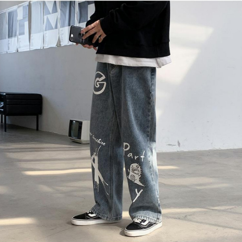 Quần jean dài ống đứng thời trang Hàn Quốc dành cho nam | BigBuy360 - bigbuy360.vn