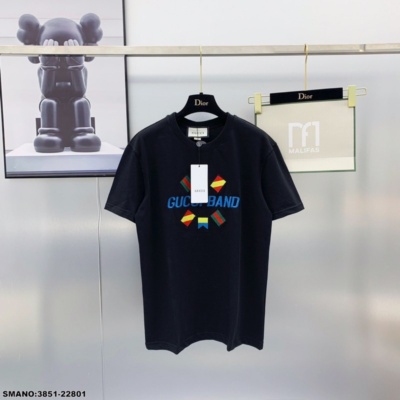 Áo Phông Nam Nữ GC Chữ Thêu Siêu Net - Áo Thun unisex GC 2 màu Siêu Hot