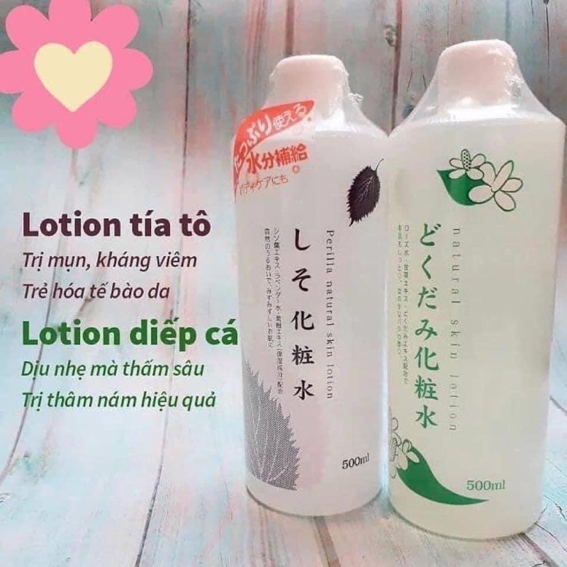 Nước Hoa Hồng Diếp Cá Dokudami Natural Skin Lotion 500ml Nhật Bản