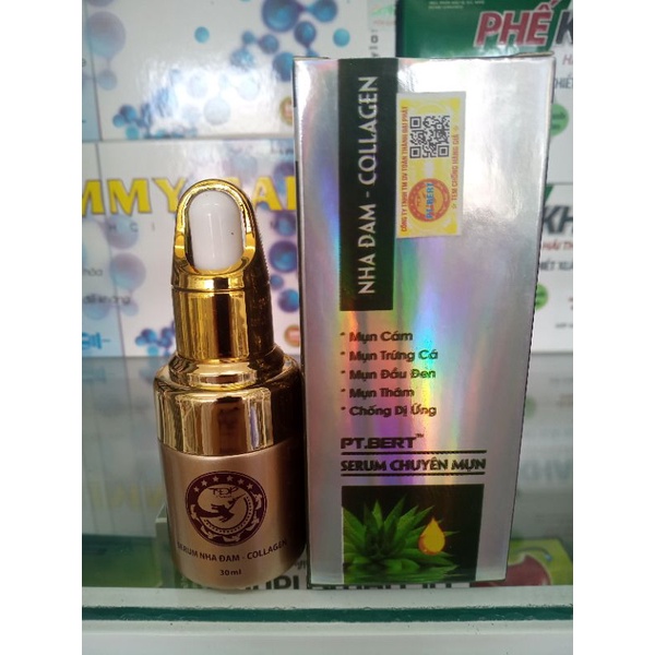 serum mụn thâm, mờ sẹo nha đam Collagen