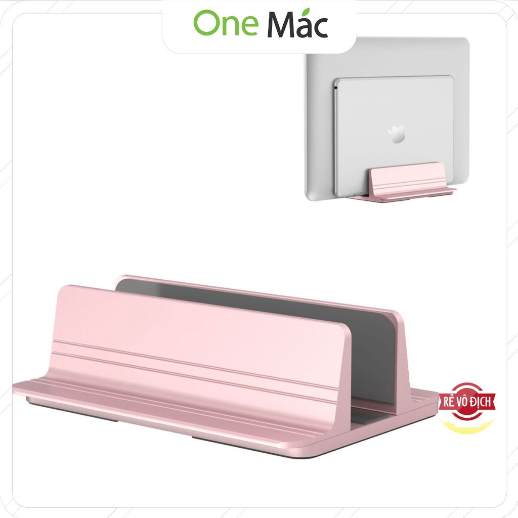 Giá đỡ nhôm cao cấp iDock cho Macbook, iPad, Laptop kép 2 ngăn