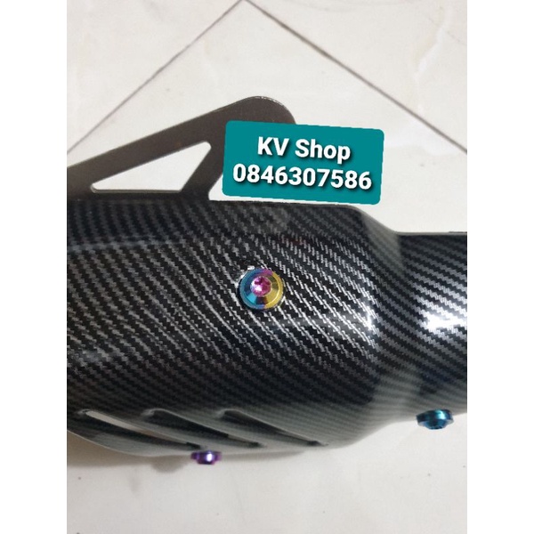 Combo 3 ốc titan GR5 gắn ốp pô Akrapovic R1 - R2