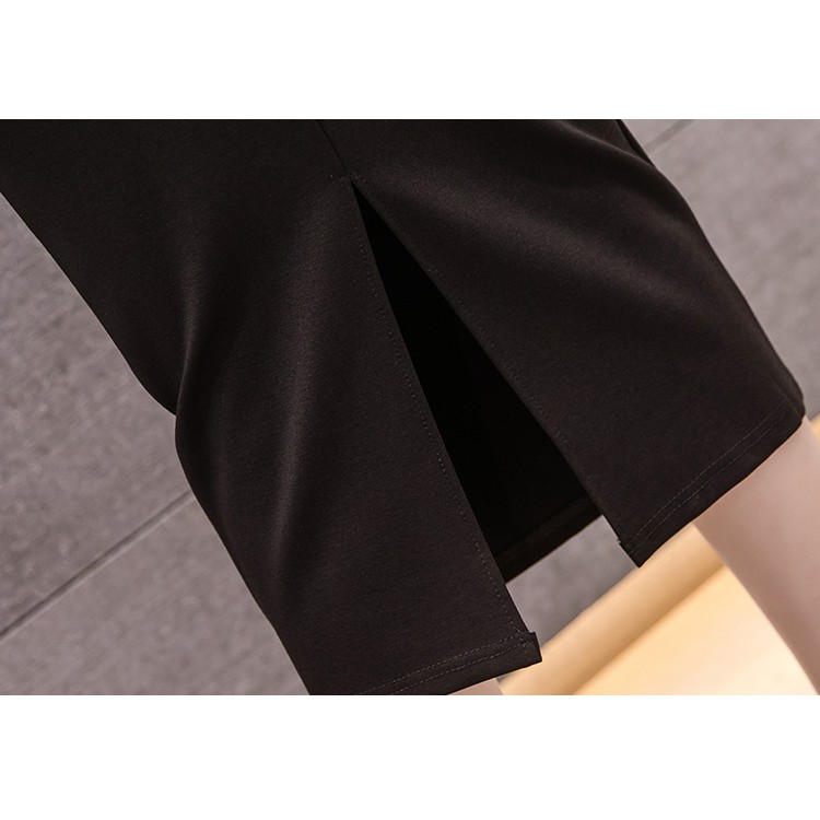 Chân váy bút chì, chân váy nữ công sở xẻ sau vải thun co giãn thoáng mát | BigBuy360 - bigbuy360.vn