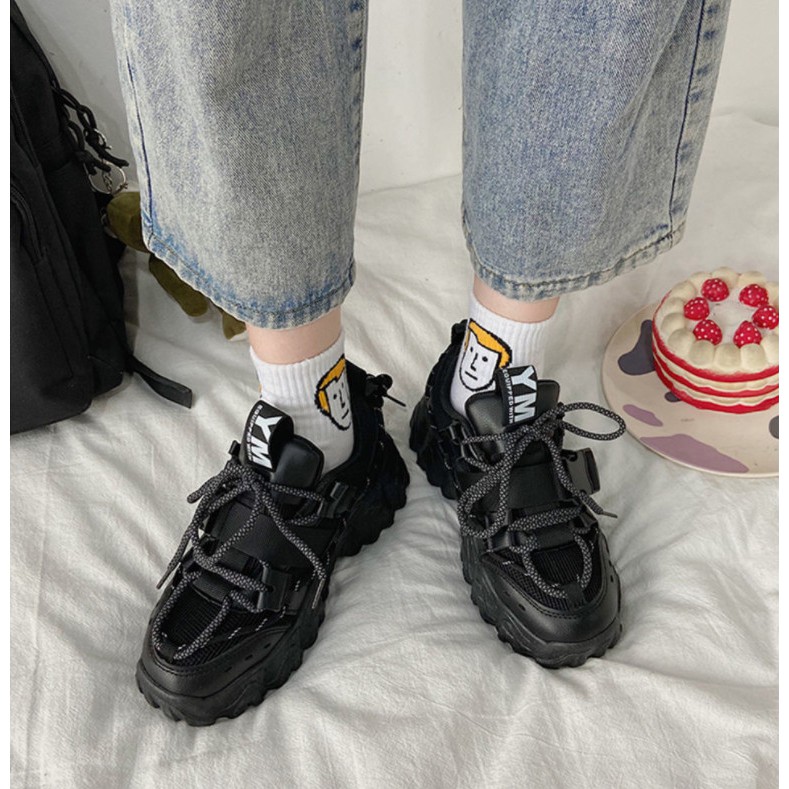 GIÀY THỂ THAO NỮ 1 MÀU. ĐẾ ĐỘN 5 PHÂN, KIỂU DÁNG SANG CHẢNH, CÁ TÍNH, ĂN CHƠI. | BigBuy360 - bigbuy360.vn