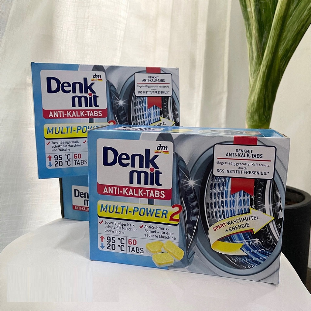 Viên tẩy lồng giặt Denkmit - Hàng Đức - Làm sạch lồng giặt - Khử mùi hôi - giúp quần áo thơm tho - Giá 1 viên