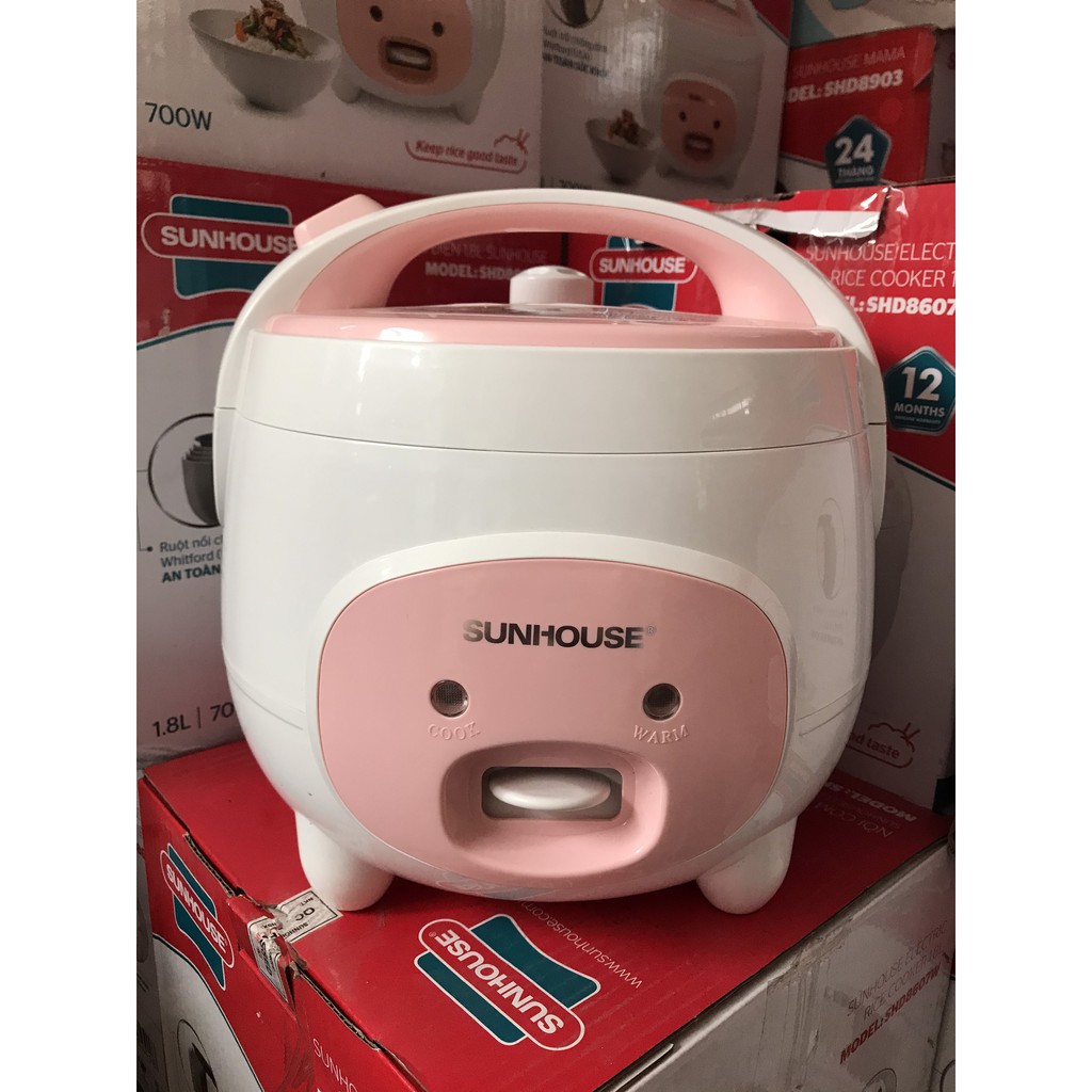 NỒI CƠM ĐIỆN 1.8L SUNHOUSE SHD8607W