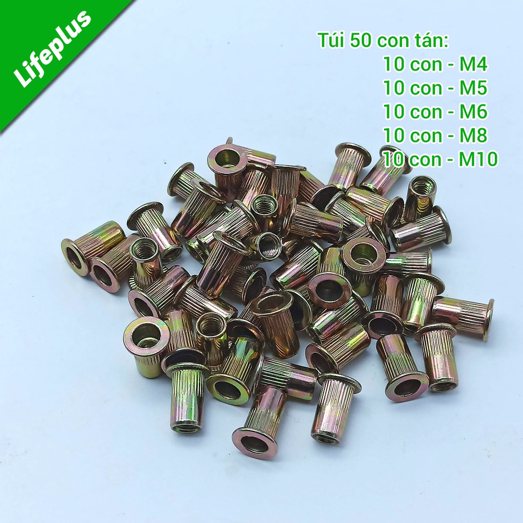 Mua Túi 50 con tán rút - ecu rút - ốc tán rút (màu tùy chọn) giá rẻ ...