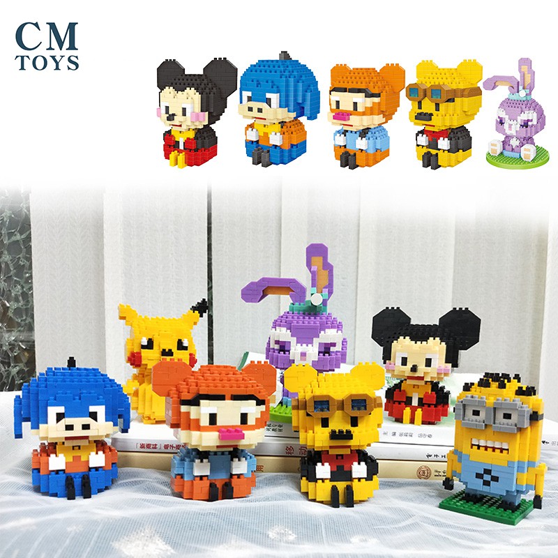 Bộ Lắp Ghép Khối Hoạt Hình Chengmei Mini  Đồ chơi lắp ráp hạt nhỏ 3D phong cách Disney tiện dụng trang trí/giáo dục trẻ em