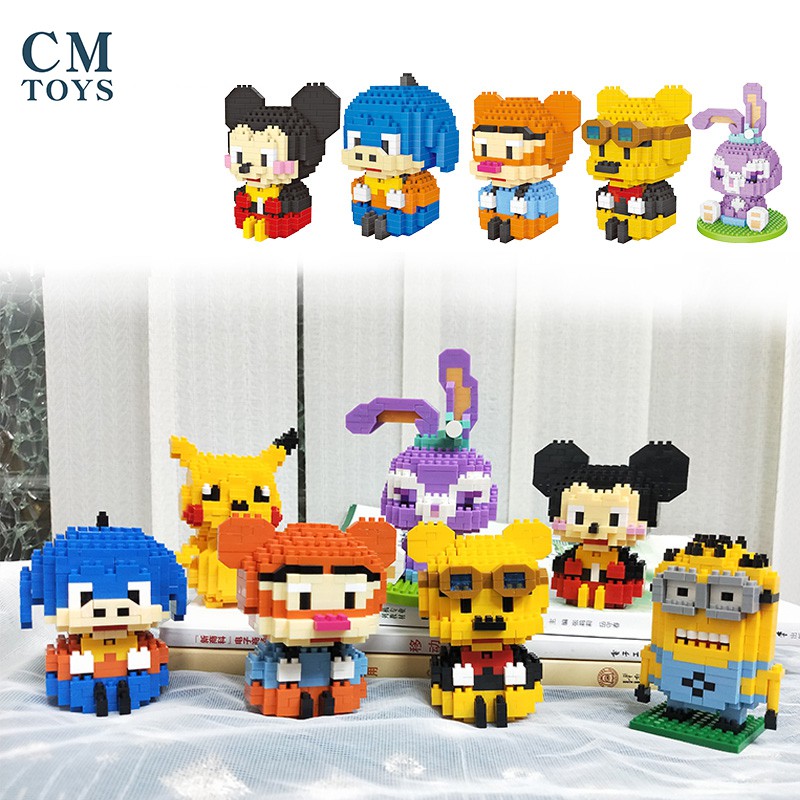 Bộ Lắp Ghép Khối Hoạt Hình Chengmei Mini  Đồ chơi lắp ráp Lego hạt nhỏ 3D phong cách Disney tiện dụng trang trí/giáo dục trẻ em