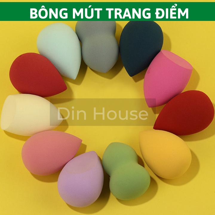 Bông mút trang điểm siêu mịn mút tán kem nền phấn phủ PK204