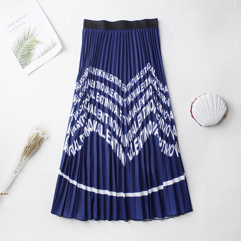 Chân Váy Maxi Xếp Ly In Họa Tiết Xinh Xắn | BigBuy360 - bigbuy360.vn