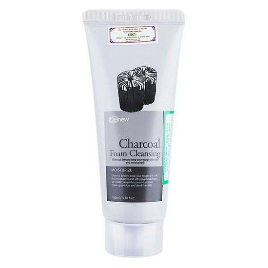 Sữa rửa mặt than hoạt tính BENEW CHARCOAL FOAM CLEANSER Hàn quốc 100ml/Hộp