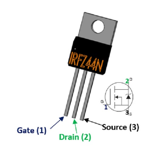 IRFZ44N kênh N Channel mosfet 50A - 60V TO-220 chân cắm hàng mới