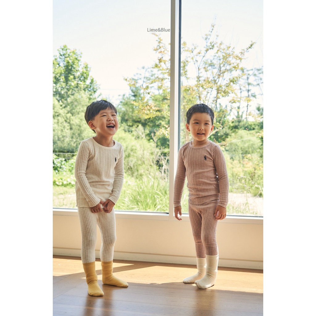Lime&Blue Bộ đồ Gân Rapha cho bé gái , bé trai Hàn Quốc