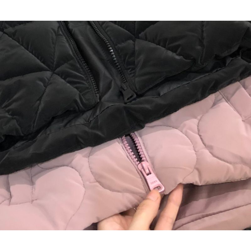 Áo phao cho bé, áo khoác phao ZARA cho bé gái siêu ấm