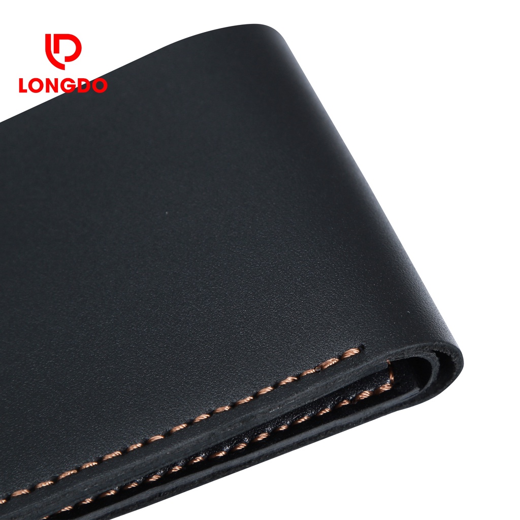 Ví mini nam - Cam kết 100% da bò thật - Bảo hành 5 năm - Thương hiệu uy tín Longdo Leather - B04