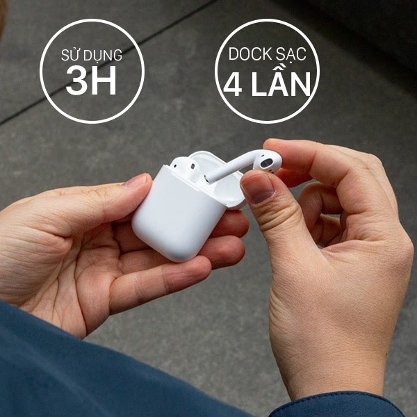 Tai Nghe Không Dây Airpods 2 tws Định Vị - Đổi Tên - Sạc Không Dây - Tháo Tai Dừng Nhạc Phiên Bản 2021 - LHP2