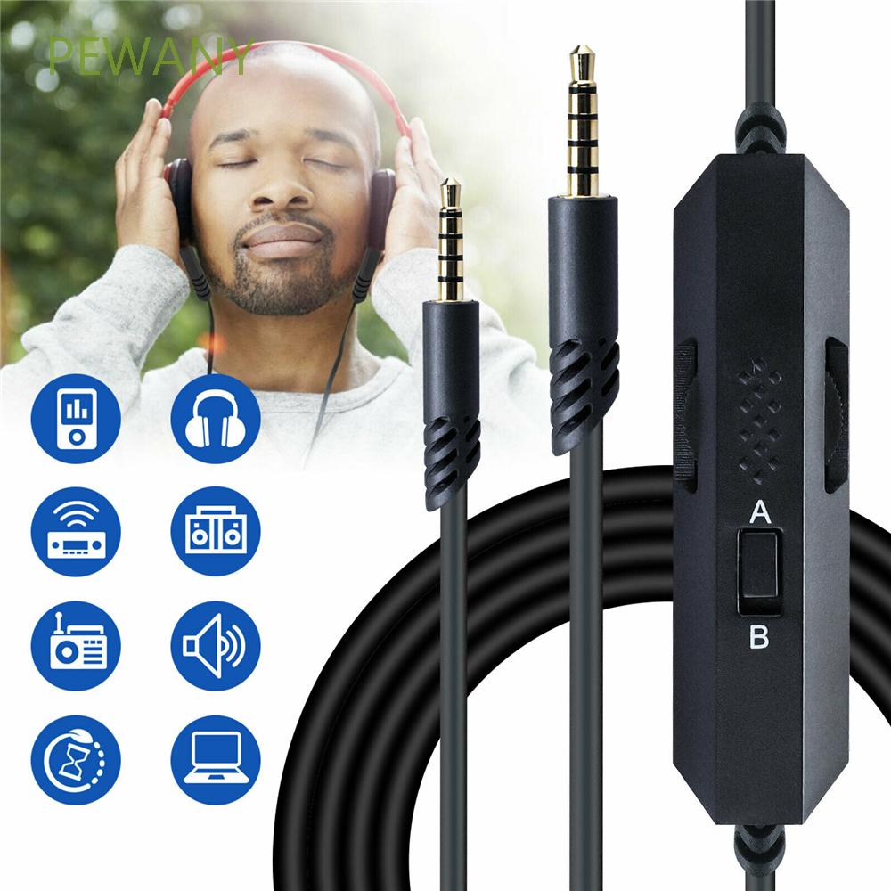 Dây Cáp Nối Dài 1m 3.5mm Điều Khiển Âm Lượng Tai Nghe Cho Astro A10 A40 Aux